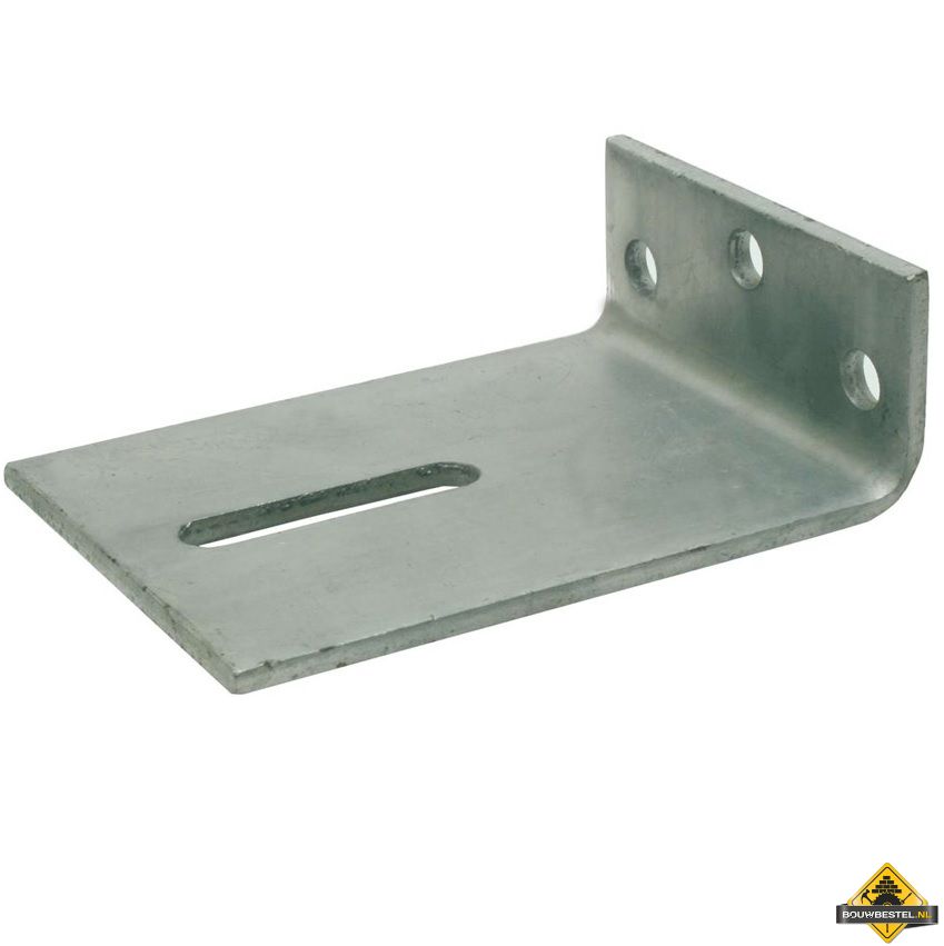 Hoekanker / hoekijzer zwaar | Staal verzinkt | 50x150mm 110x6mm | 25 stuks