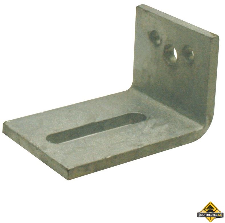 Hoekanker / hoekijzer zwaar | Staal verzinkt | 60x100mm 70x10mm | 25 stuks