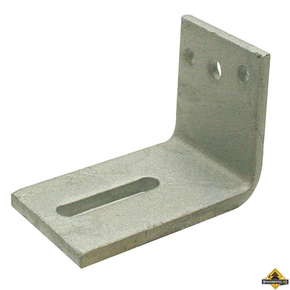 Hoekanker / hoekijzer zwaar | Staal verzinkt | 70x102mm 70x8mm | 25 stuks