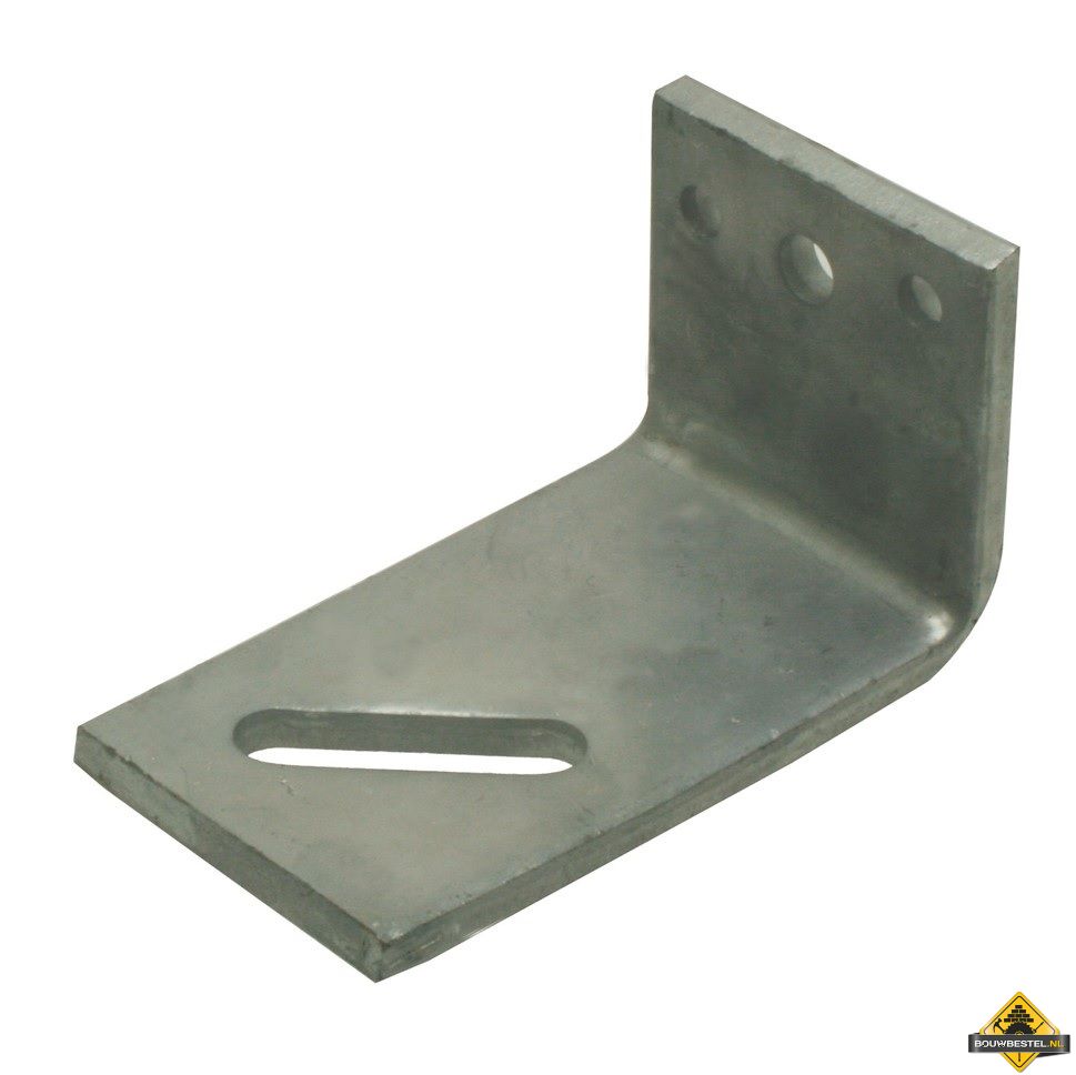 Hoekanker / hoekijzer zwaar | Staal verzinkt | 70x120mm 70x8mm | 25 stuks