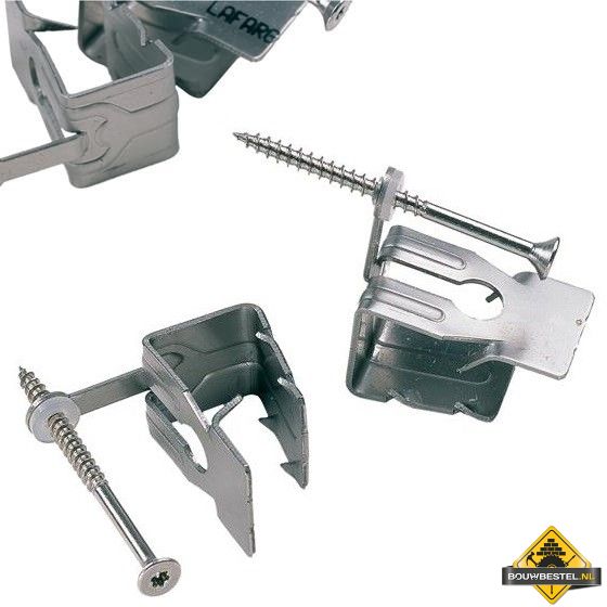 Hoekkeperklem RVS - Koramic - 50 stuks
