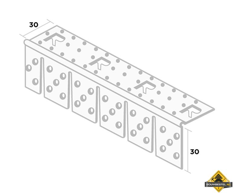 Hoekprofiel 3767 - Wit (300cm)