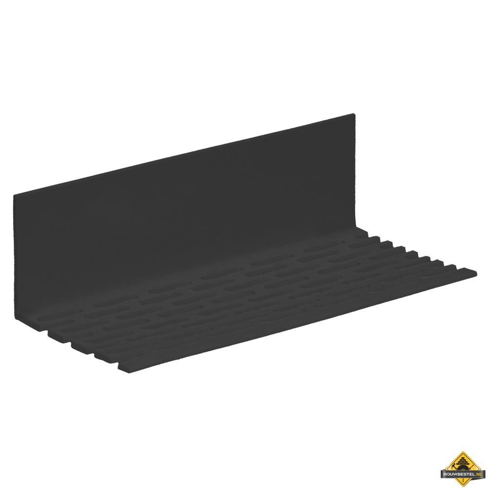 Hoekprofiel geperforeerd 30x30x2mm Zwart (bestelnr. 0132)