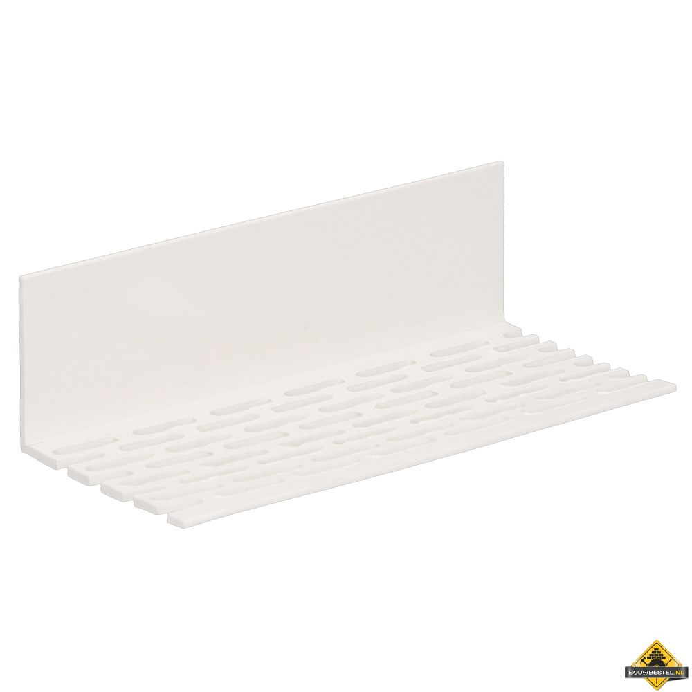 Hoekprofiel geperforeerd 30x30x2mm Wit (bestelnr. 0132)