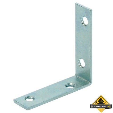 Stoelhoek 55x55mm 15X2 Electrolytisch Verzinkt - 10 stuks