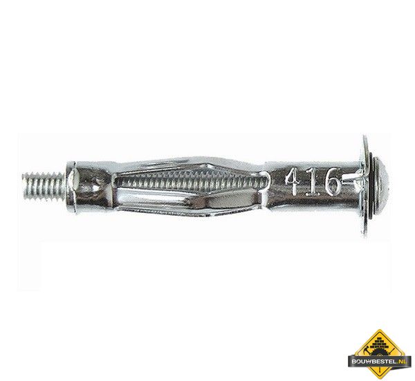 Metalen hollewandplug + schroef SMART * M 4x38 Zn - 50 stuks