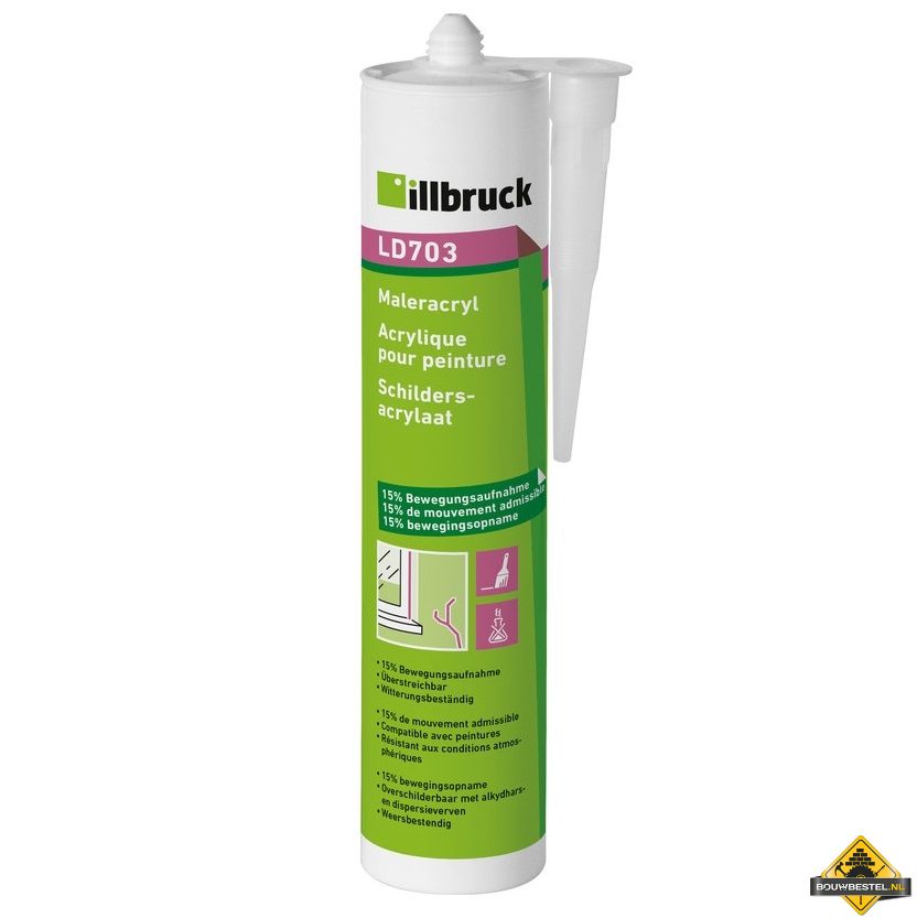 Illbruck LD703 Schildersacrylaat Wit 310ML