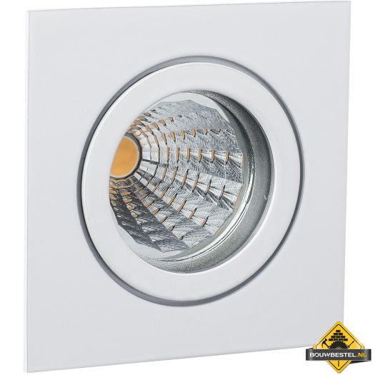Inbouwspot Deluna-VIERKANT-V4A IP 55 vastwit