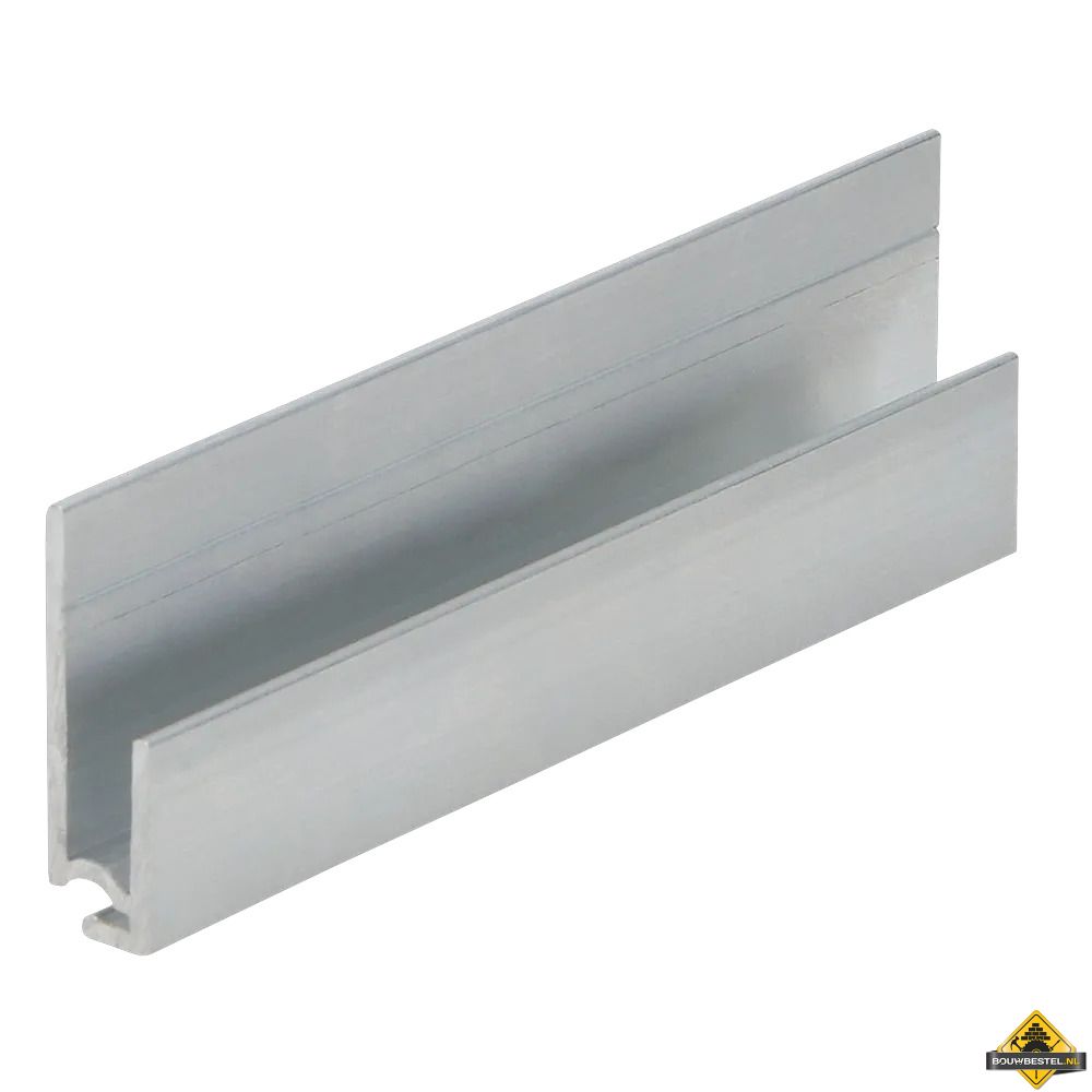 Inhaakstartprofiel aluminium 400cm (bestelnr. 2808)