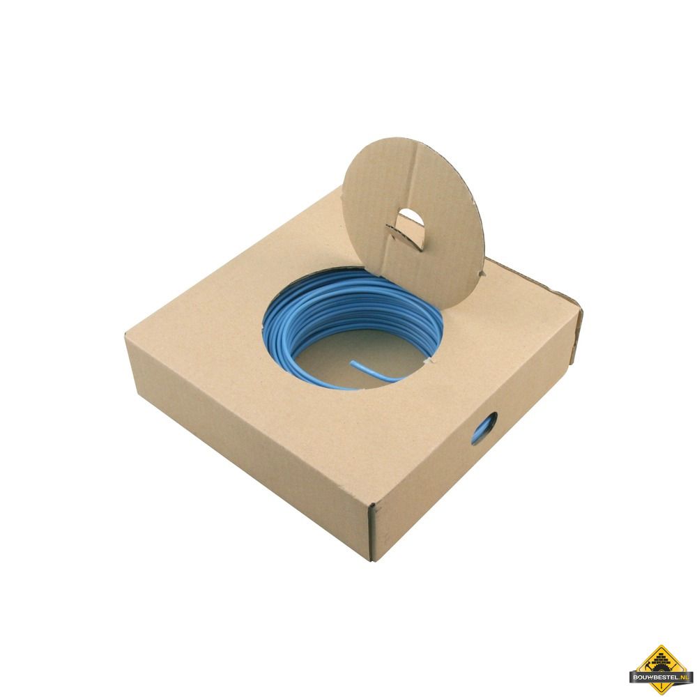 Installatiedraad VD 2,5 blauw rol 100 m1