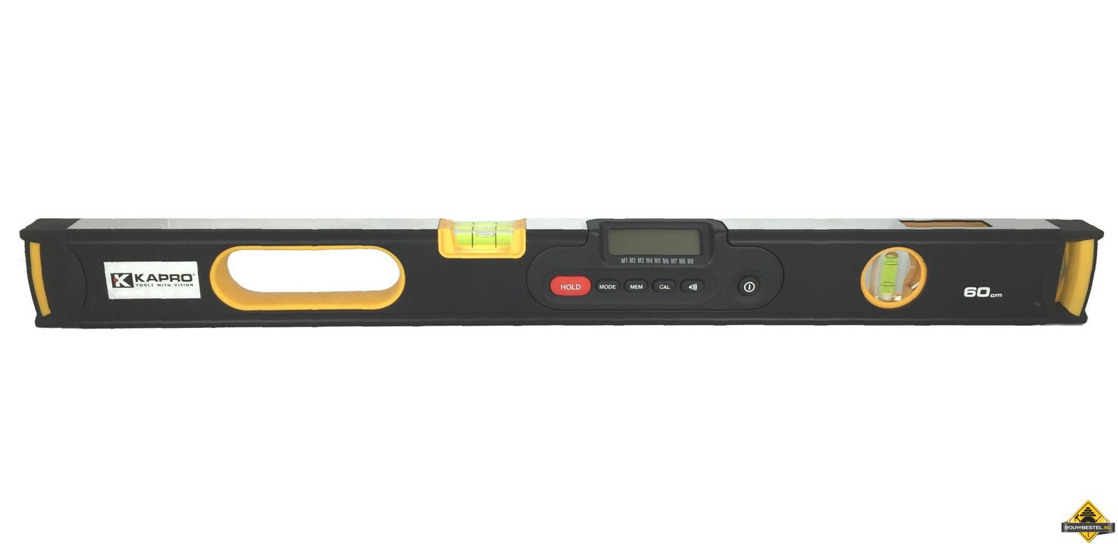 Kapro Digiman® digitale waterpas 60cm met hellingshoekmeter, magnetisch. Prisma op verticale libel.