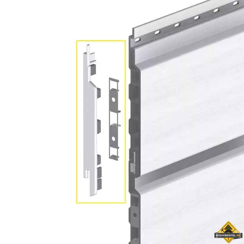 Keralit Eindkap + Connector links voor sponningdeel 167mm (5st) (bestelnr. 2839)