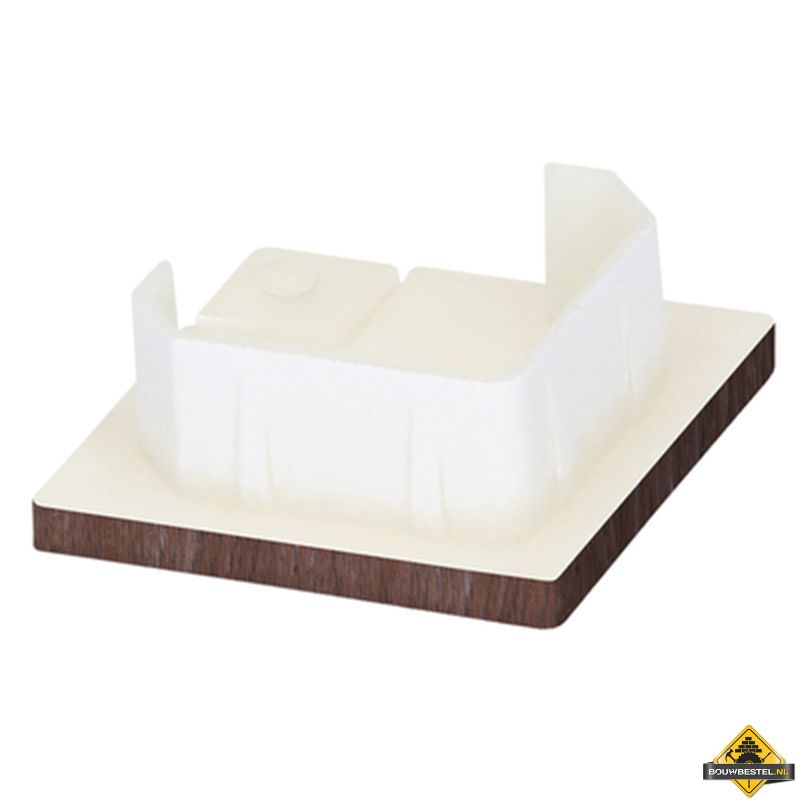 Keralit eindkap voor inwendig/uitwendig hoekprofiel 32x32mm Bruin eiken - Modern eiken (bestelnr. 2829)