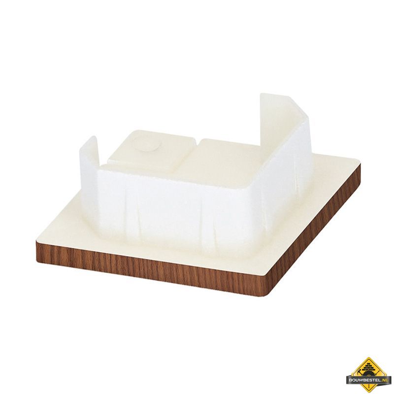 Keralit eindkap voor inwendig/uitwendig hoekprofiel 32x32mm Bruin redceder - Classic (bestelnr. 2829)