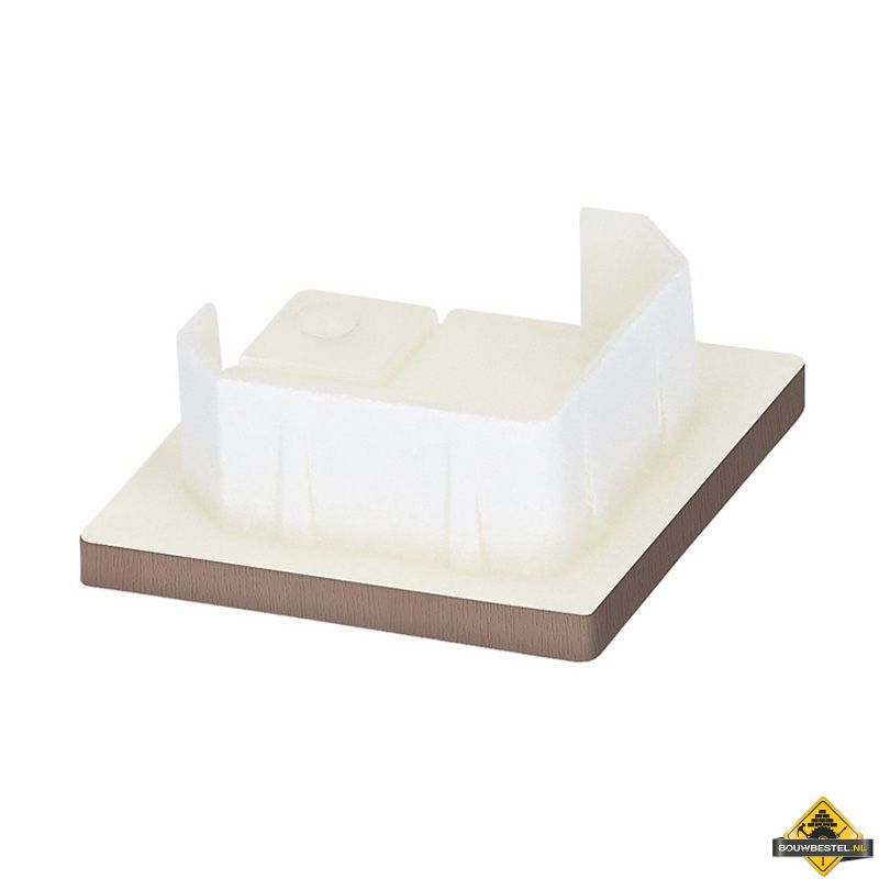 Keralit eindkap voor inwendig/uitwendig hoekprofiel 32x32mm Bruingrijs - Classic (bestelnr. 2829)