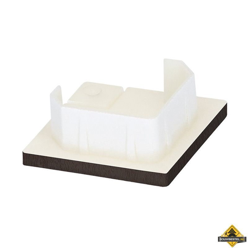 Keralit eindkap voor inwendig/uitwendig hoekprofiel 32x32mm Donkerbruin - Classic (bestelnr. 2829)