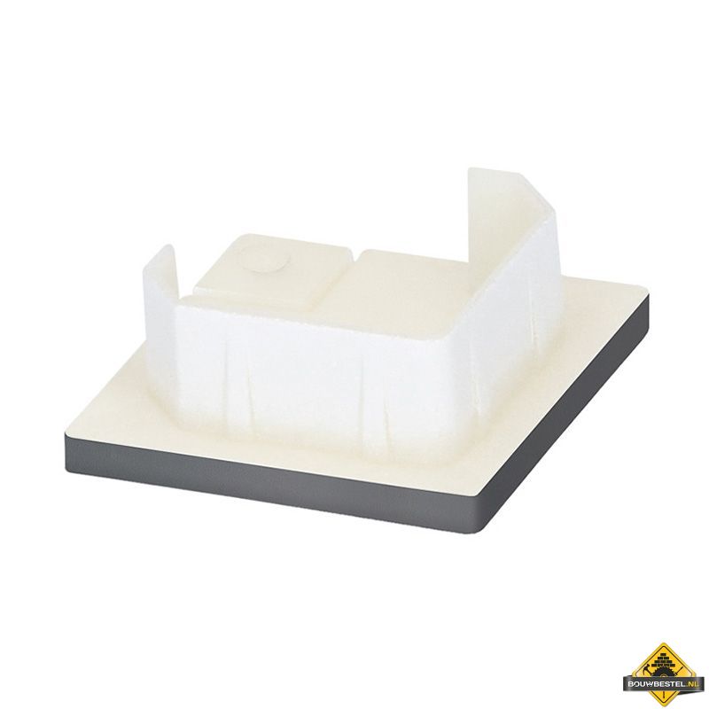 Keralit eindkap voor inwendig/uitwendig hoekprofiel 32x32mm Dustgrey - Pure (bestelnr. 2829)