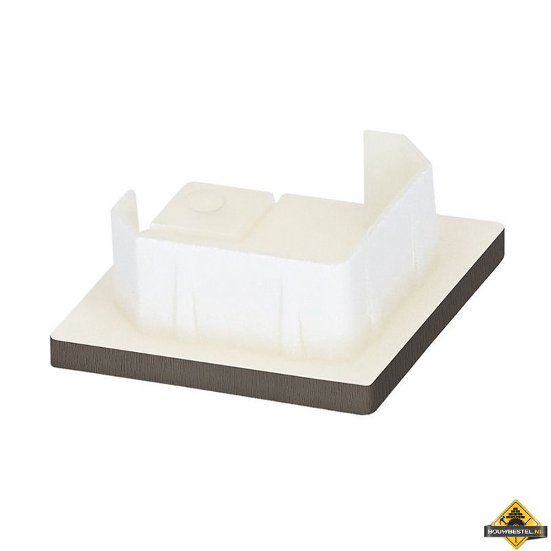 Keralit eindkap voor inwendig/uitwendig hoekprofiel 32x32mm Kwartsgrijs - Classic (bestelnr. 2829)