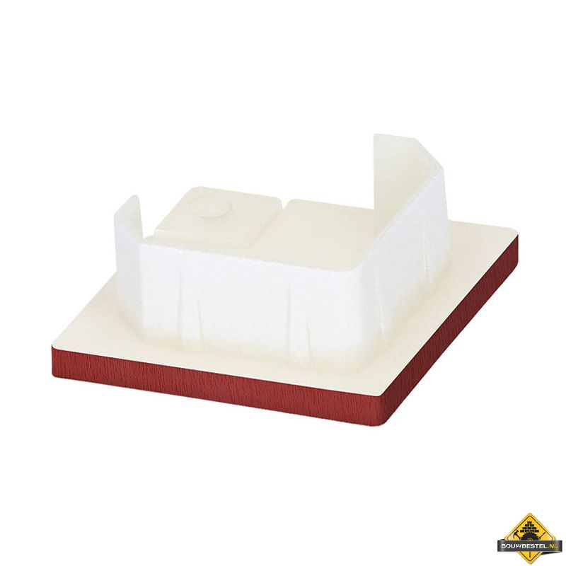 Keralit eindkap voor inwendig/uitwendig hoekprofiel 32x32mm Rood - Classic (bestelnr. 2829)