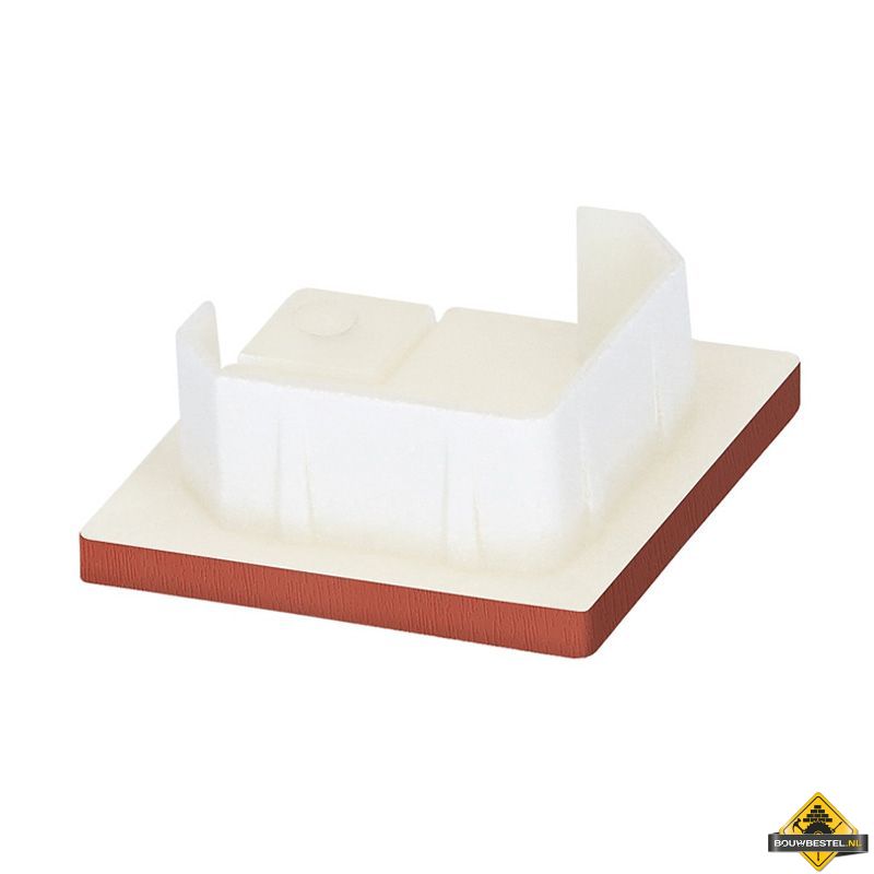 Keralit eindkap voor inwendig/uitwendig hoekprofiel 32x32mm Steenrood - Classic (bestelnr. 2829)
