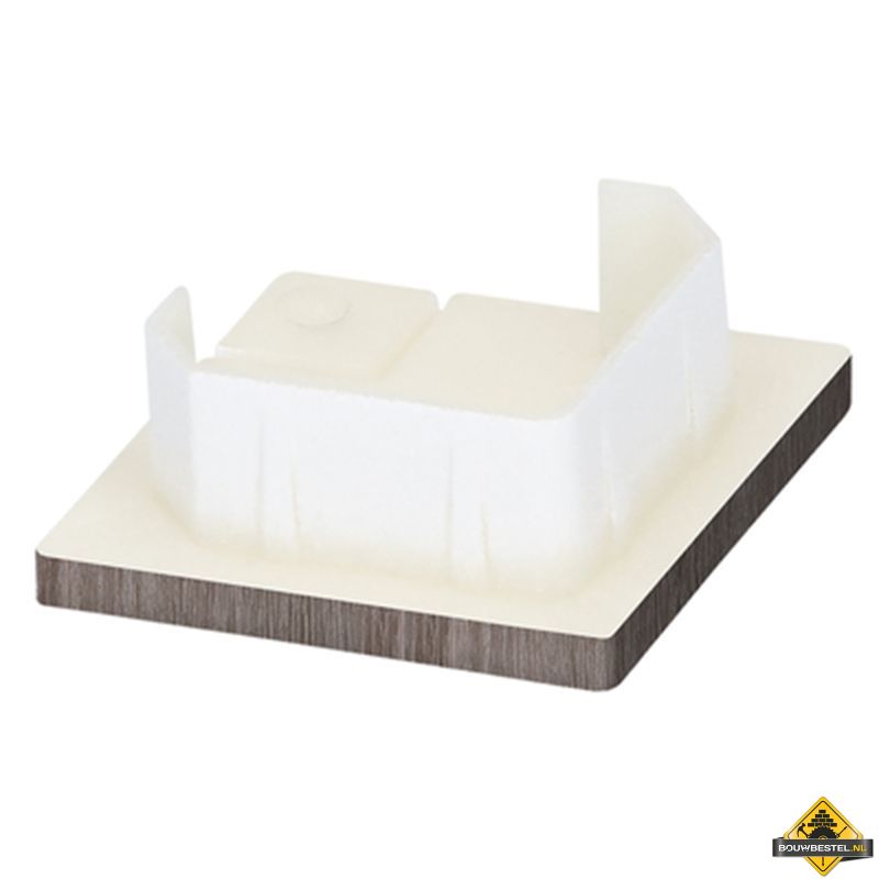 Keralit eindkap voor inwendig/uitwendig hoekprofiel 32x32mm Taupe eiken - Modern eiken (bestelnr. 2829)