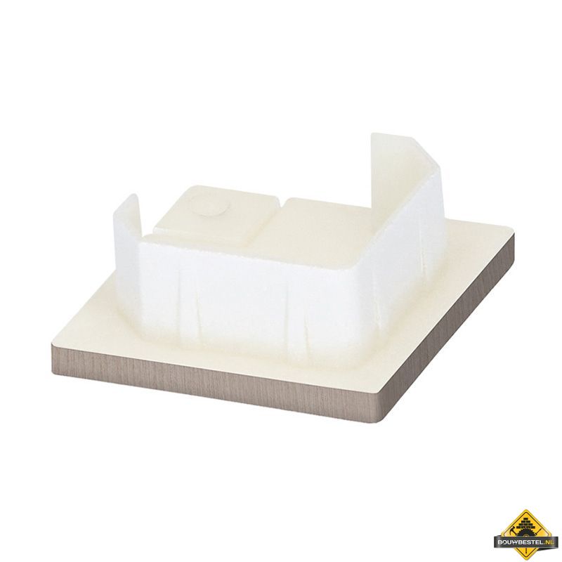 Keralit eindkap voor inwendig/uitwendig hoekprofiel 32x32mm Vergrijsd ceder - Classic (bestelnr. 2829)