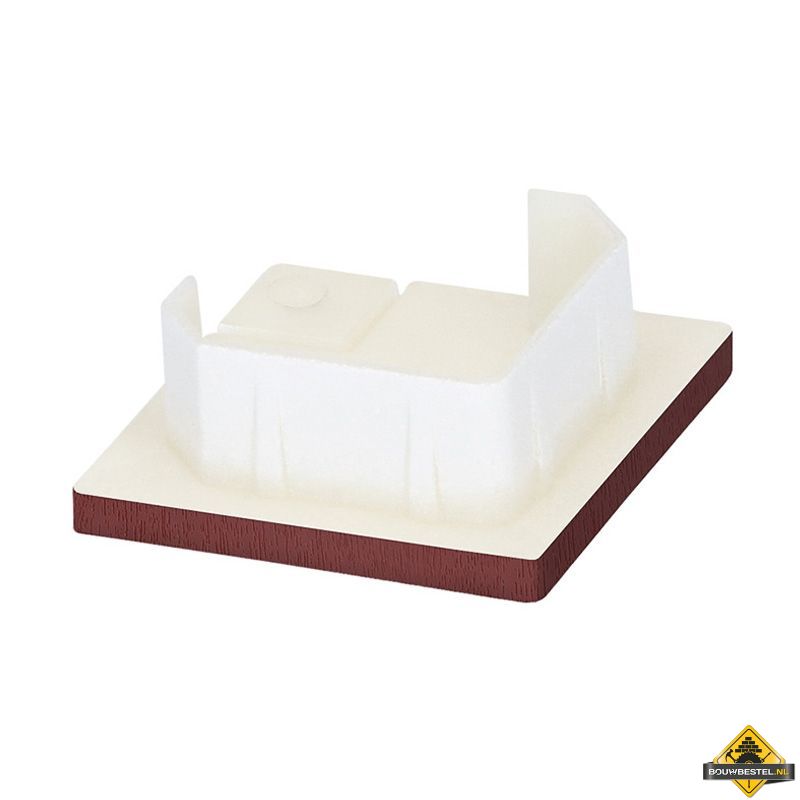 Keralit eindkap voor inwendig/uitwendig hoekprofiel 32x32mm Wijnrood - Classic (bestelnr. 2829)