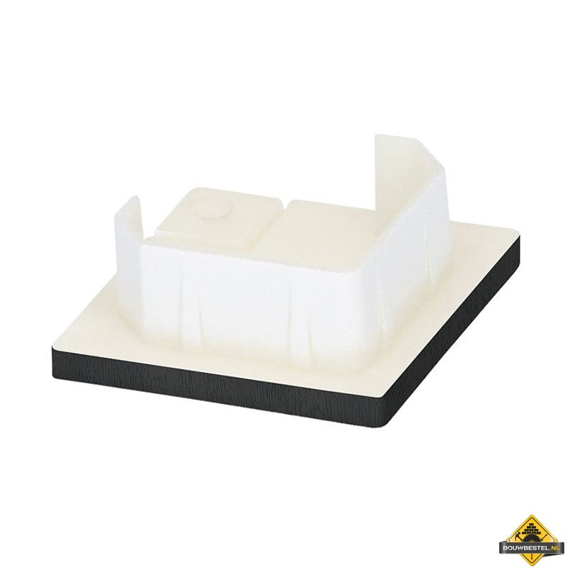 Keralit eindkap voor inwendig/uitwendig hoekprofiel 32x32mm Zwart - Classic (bestelnr. 2829)