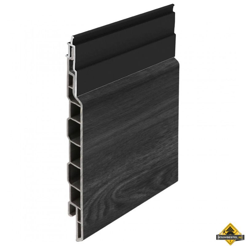 Keralit Sponningdeel 143mm Shadowline - Zwart Eiken (bestelnr. 2814 + 2881)