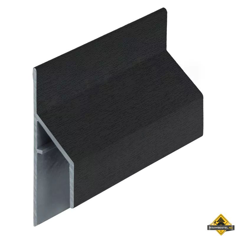 Trim/kraal aansluitprofiel 17mm Keralit Grafietzwart - Classic (bestelnr. 2810)