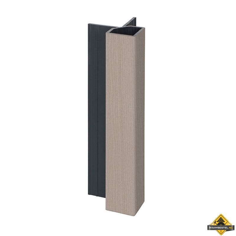 Keralit uitwendig hoekprofiel 32x32mm Vergrijsd ceder - Classic (bestelnr. 2828)