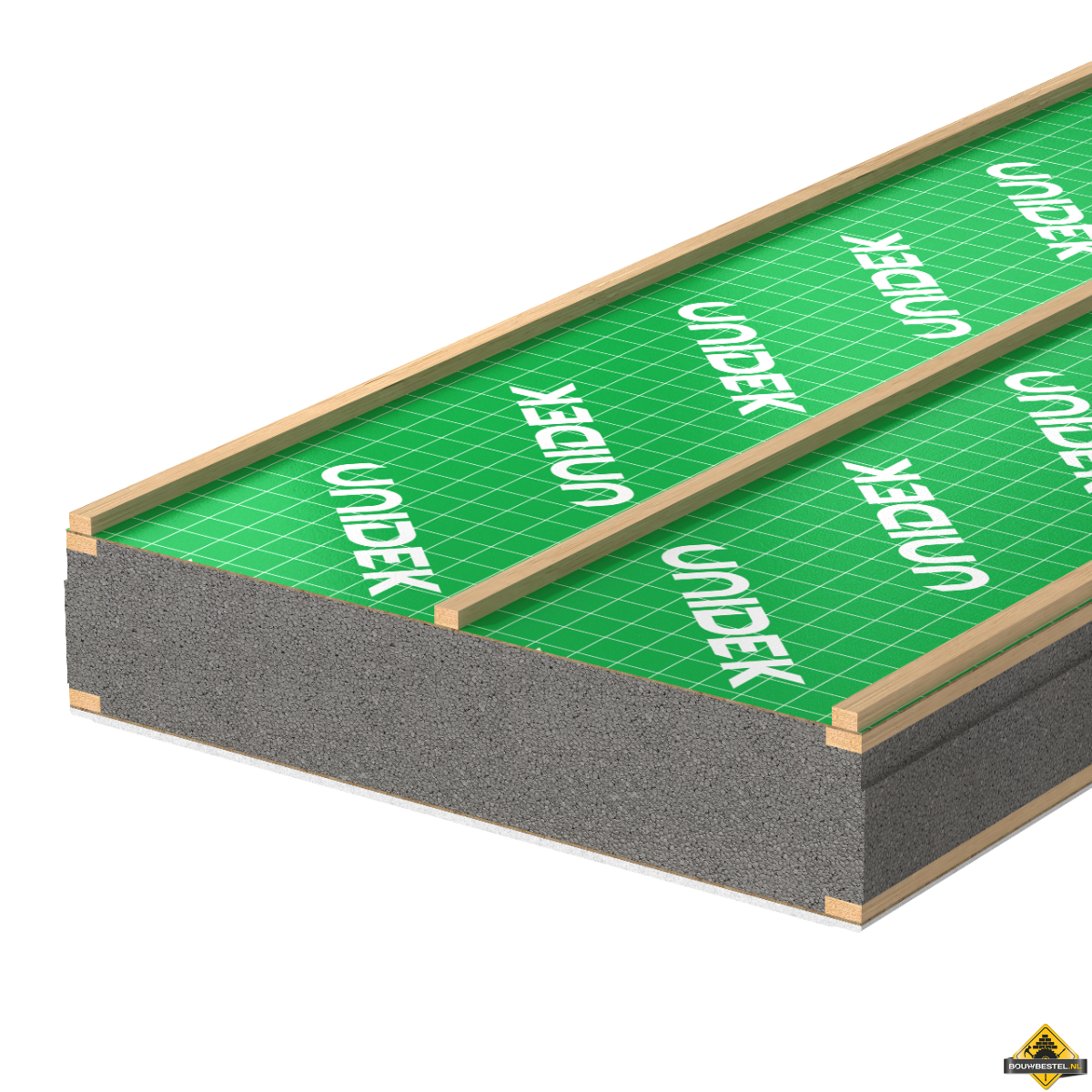 Unidek Aero DeLuxe dakplaat - Type 7.0 - RC 7.01 - Dikte 247 mm - Per m2