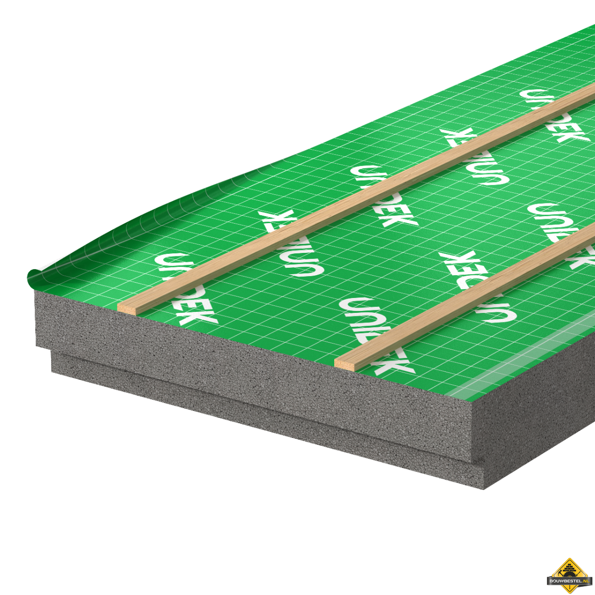 Unidek Reno Dekfolie dakplaat - Type 8.0 - RC 8.00 - Dikte 252 mm - Per m2