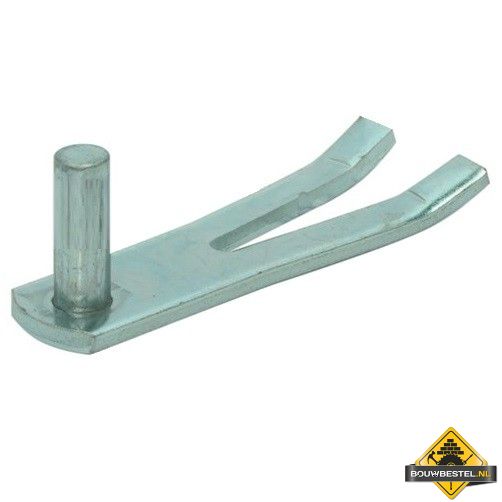 Klauwduim Halfsteens Diameter 16mm(x45mm) Elektrolytisch Verzinkt - per stuk