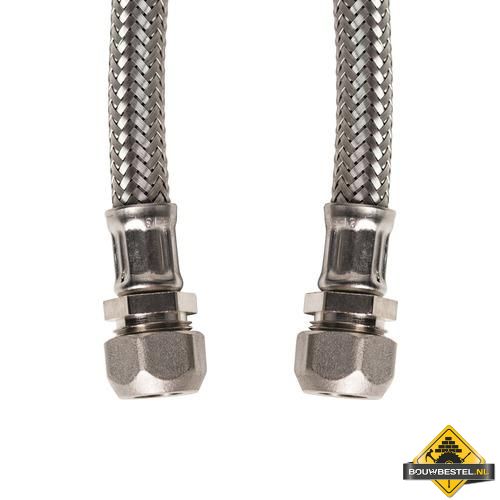 KIWA metalen Flexibele aansluitslang 12mm knel x 12mm knel 60cm