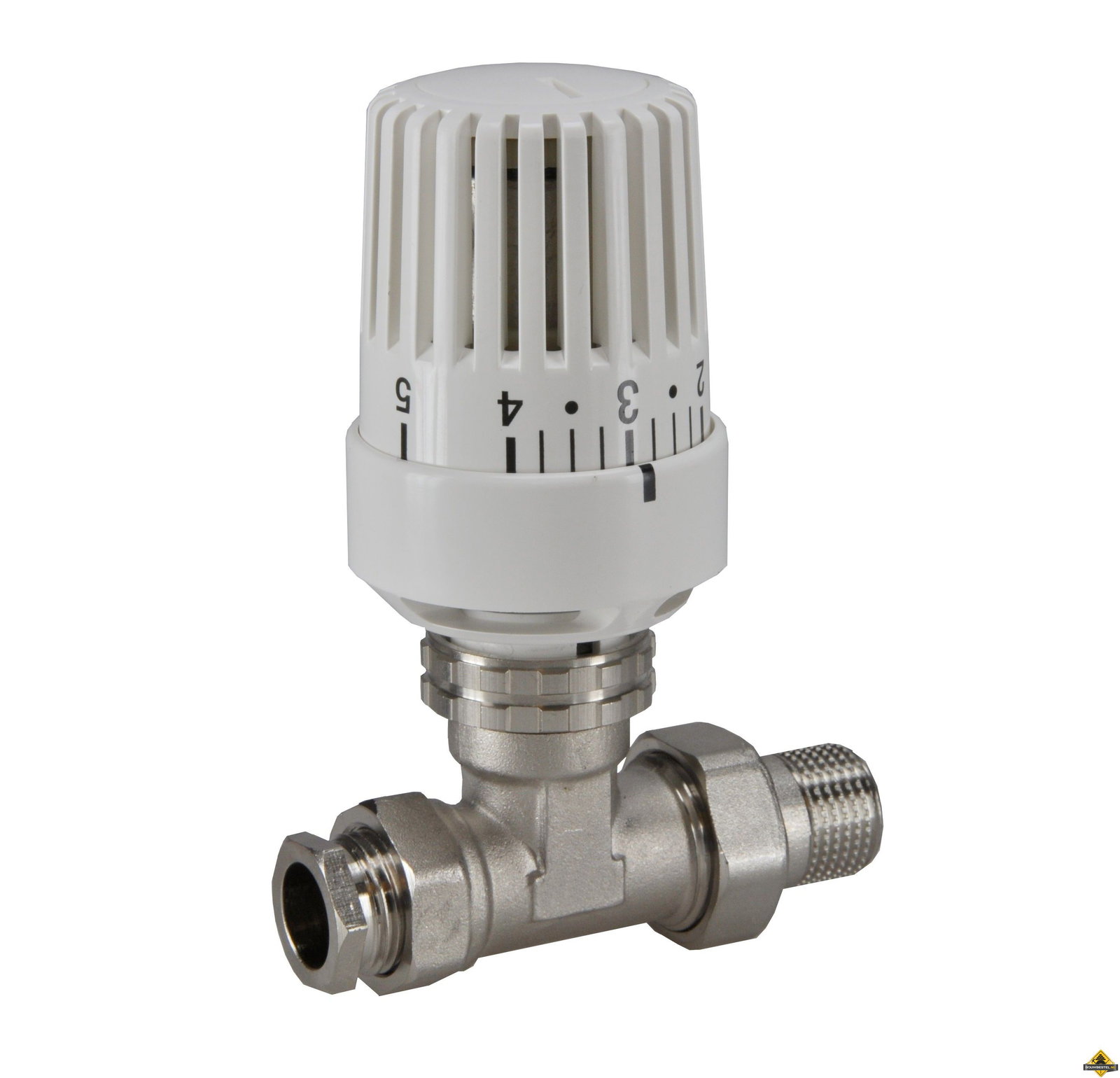 Thermostatische radiatorventiel 1/2inch x15mm recht