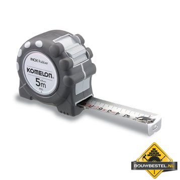 Komelon Inox Rubber RVS rolbandmaat - 3 m x 16 mm