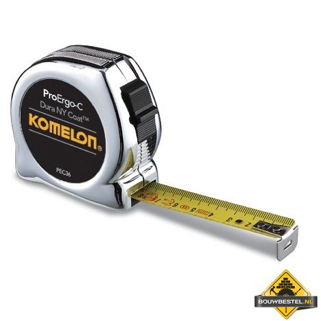Komelon Pro Ergo-C rolbandmaat met ABS/chroom kast - 10 m x 25 mm