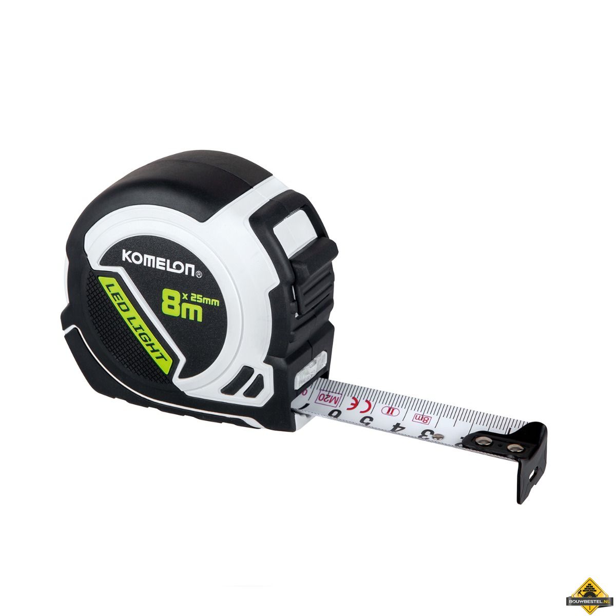 Komelon rolbandmaat 8m x 25mm LED