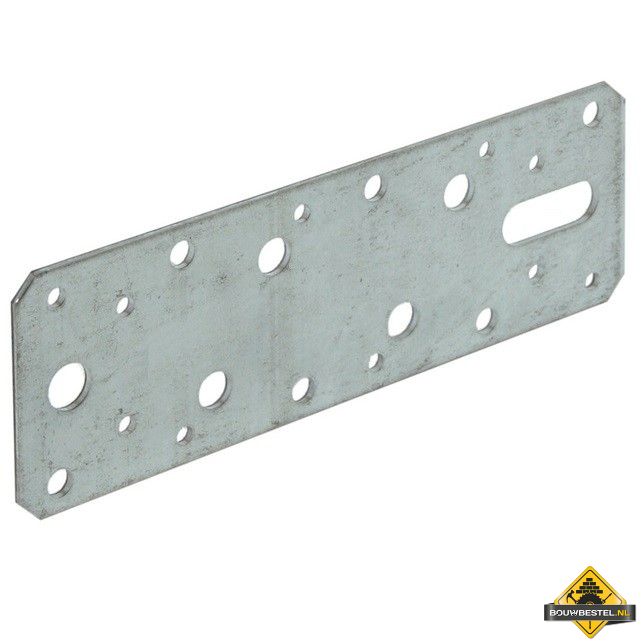 Koppelplaat 240X60X2.5mm Sendzimir verzinkt - per stuk