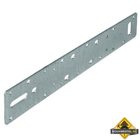 Koppelplaat 300X60X2.5mm Sendzimir Verzinkt - per stuk