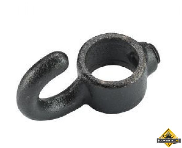 Koppelstuk ZWART Ø28mm haak