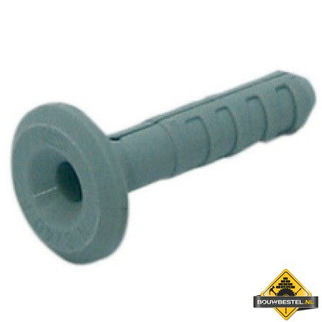 Kraagplug 8X40mm Slagdraad 6 Nylon (boorgat 8x50mm) - 50 stuks