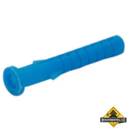 Kraagplug 6X40mm Slagdraad 5 Nylon (boorgat 6x50mm) - 100 stuks