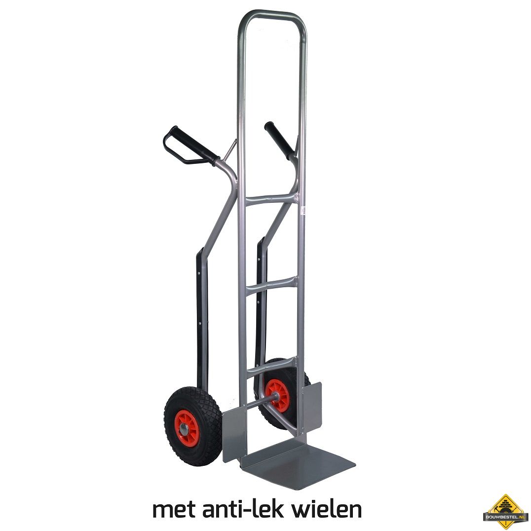Steek krattenwagen TK250 250 kg softwiel (anti-lek band) - NL-fabricaat