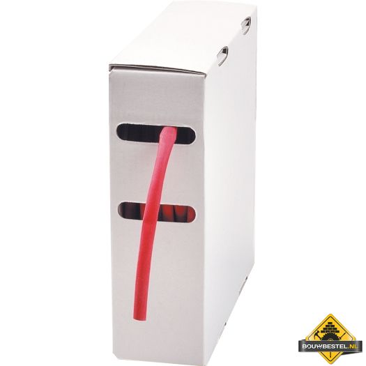 Krimpkous-box met gekleurde krimpkous 19,0 mm rood | 5 meter