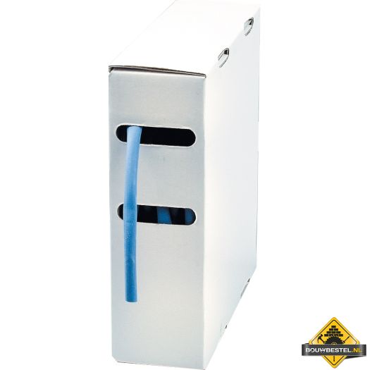 Krimpkous-box met gekleurde krimpkous 4,8 mm blauw | 10 meter