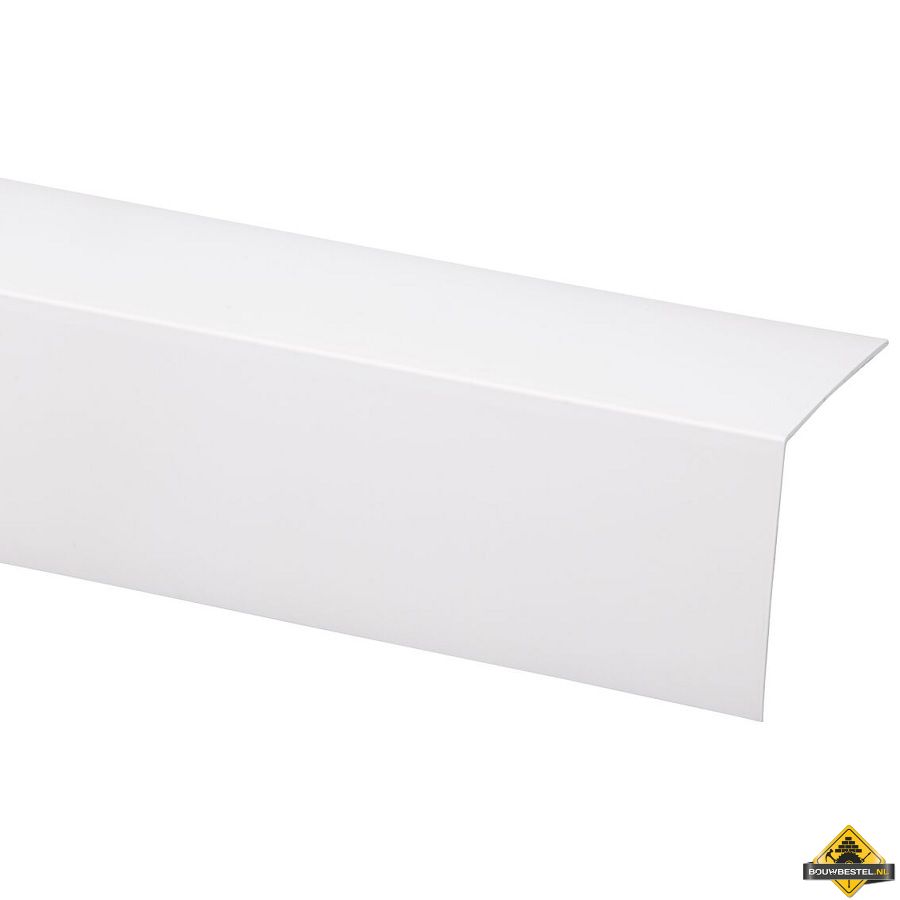 Kunststof hoekprofiel wit 40 x 40 mm 260 cm