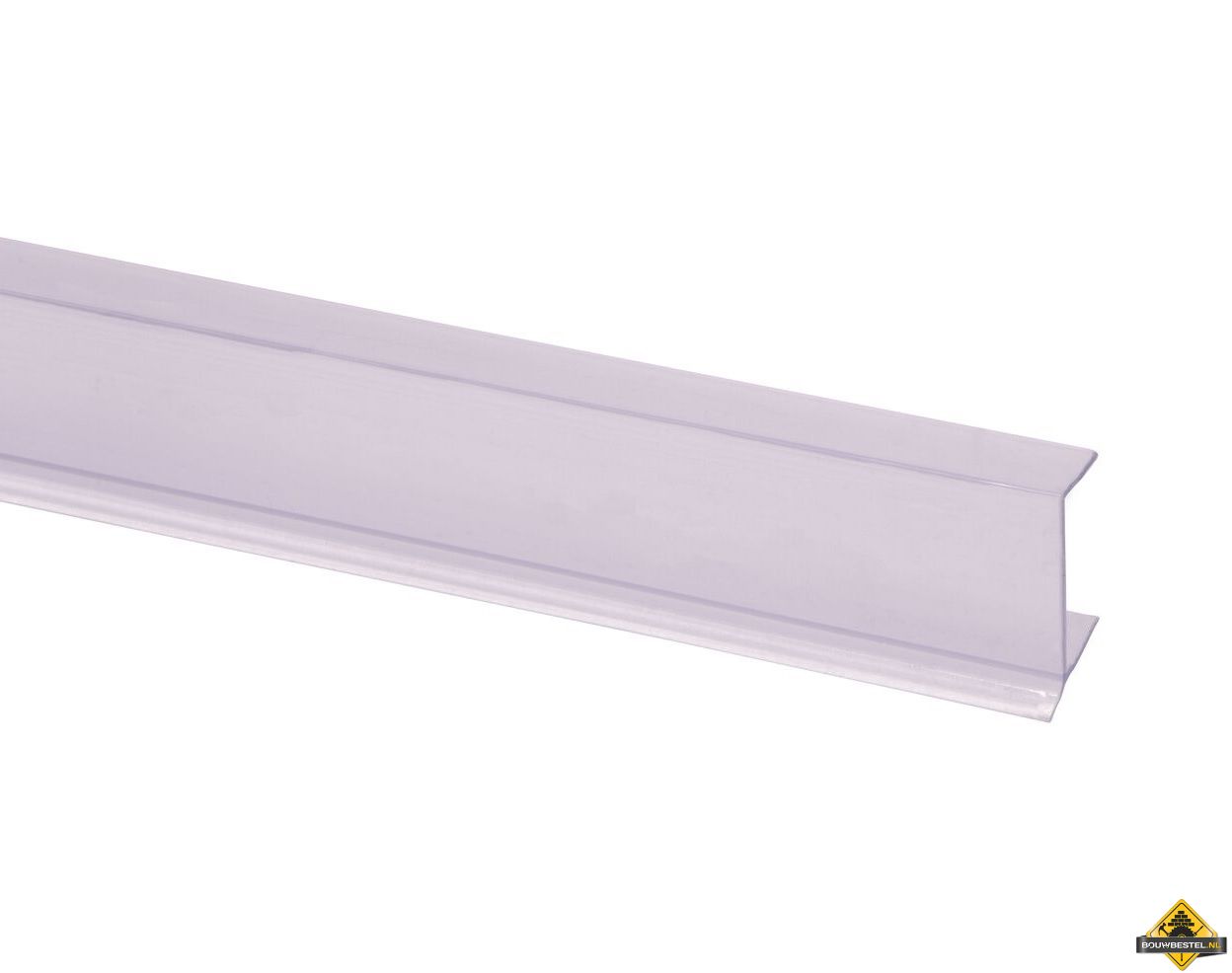 Kunststof keukenplintprofiel transparant 13 x 24 mm 260 cm
