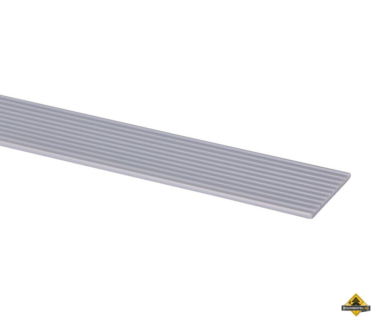 Kunststof slijtstrip zelfklevend RVS 2,5 x 40 mm 260 cm